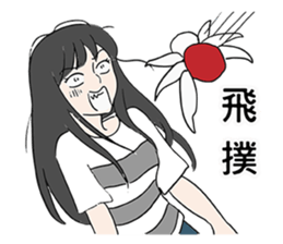 Red little spider sticker #13556141