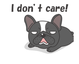 Raven the French Bulldog Animated 2 sticker #13556513