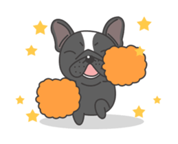 Raven the French Bulldog Animated 2 sticker #13556515