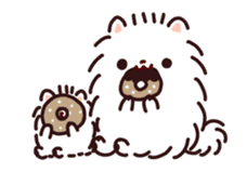 Pomeranian Mochi Animated Stickers sticker #13556603