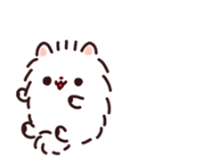 Pomeranian Mochi Animated Stickers sticker #13556615