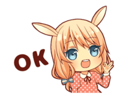 kemomimi girl animated sticker #13556686