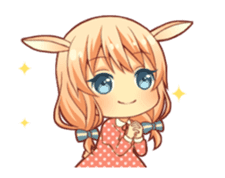 kemomimi girl animated sticker #13556690