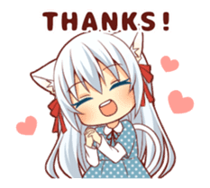 kemomimi girl animated sticker #13556691