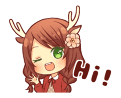 kemomimi girl animated sticker #13556693