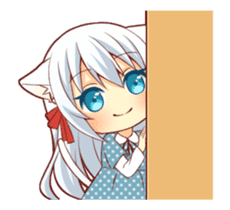 kemomimi girl animated sticker #13556699