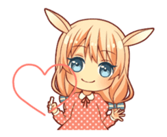 kemomimi girl animated sticker #13556706