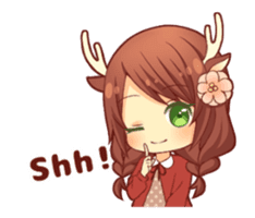 kemomimi girl animated sticker #13556709