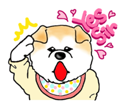 I love the Akita dog sticker #13557161