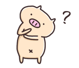 Boo of a pig 2 sticker #13557943