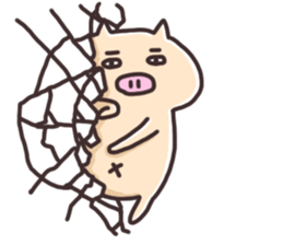 Boo of a pig 2 sticker #13557946