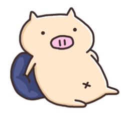 Boo of a pig 2 sticker #13557951