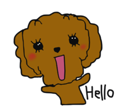 Everyone's Toy poodle sticker #13558004