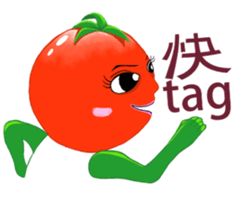 Tomato playful sister (8) sticker #13558391