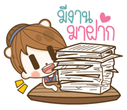 Happy Office Girl sticker #13558673