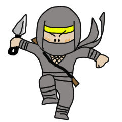 ninja nin nin sticker