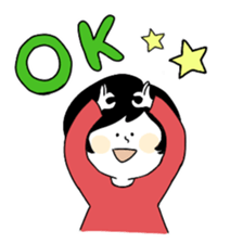 Blackheaded funny people sticker #13559262