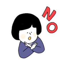 Blackheaded funny people sticker #13559263