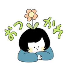 Blackheaded funny people sticker #13559272