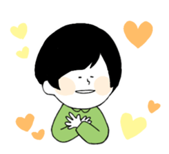 Blackheaded funny people sticker #13559276