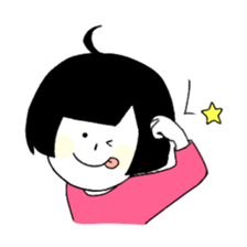 Blackheaded funny people sticker #13559279