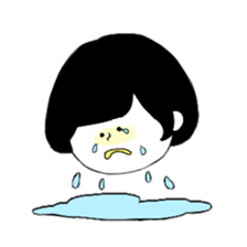 Blackheaded funny people sticker #13559287