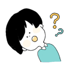 Blackheaded funny people sticker #13559289