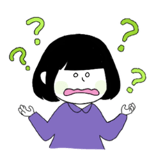 Blackheaded funny people sticker #13559290