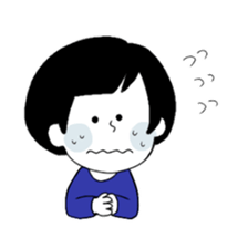 Blackheaded funny people sticker #13559292