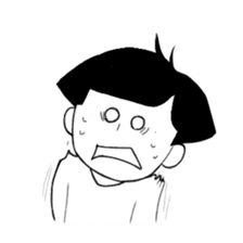 Blackheaded funny people sticker #13559297