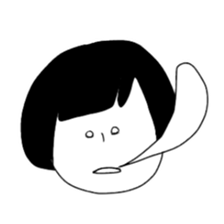 Blackheaded funny people sticker #13559299