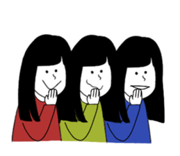 Blackheaded funny people sticker #13559301