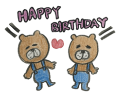 Bear and Rabbit and Friends sticker #13560406