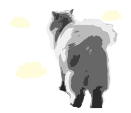 my sweet real cat sticker #13560463