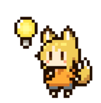 Dot animation of INUGOYA sticker #13560671