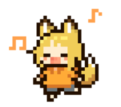 Dot animation of INUGOYA sticker #13560672