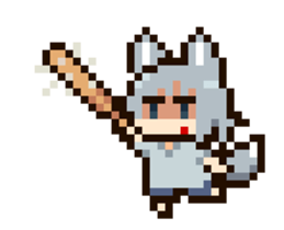 Dot animation of INUGOYA sticker #13560681