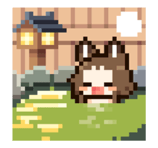 Dot animation of INUGOYA sticker #13560690