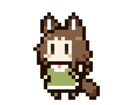 Dot animation of INUGOYA sticker #13560691