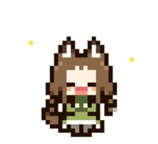 Dot animation of INUGOYA sticker #13560693