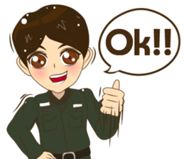 Police/Soldier v2 thailand v.Eng/Isan sticker #13560696