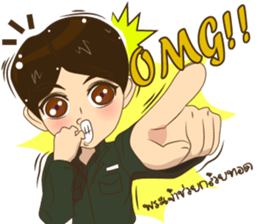 Police/Soldier v2 thailand v.Eng/Isan sticker #13560697