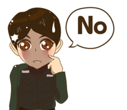 Police/Soldier v2 thailand v.Eng/Isan sticker #13560703