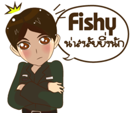 Police/Soldier v2 thailand v.Eng/Isan sticker #13560707