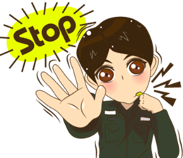 Police/Soldier v2 thailand v.Eng/Isan sticker #13560711