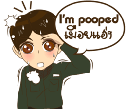 Police/Soldier v2 thailand v.Eng/Isan sticker #13560716