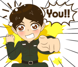 Police/Soldier v2 thailand v.Eng/Isan sticker #13560718