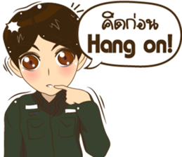 Police/Soldier v2 thailand v.Eng/Isan sticker #13560720
