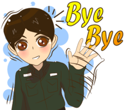 Police/Soldier v2 thailand v.Eng/Isan sticker #13560733