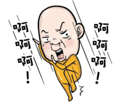 A bald headed person sticker #13561890